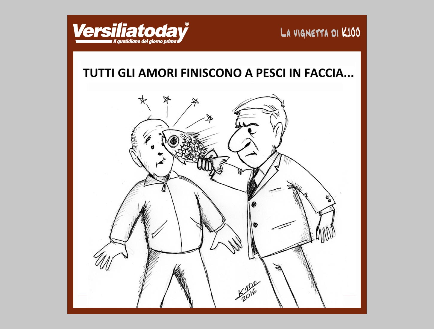 La vignetta di K100