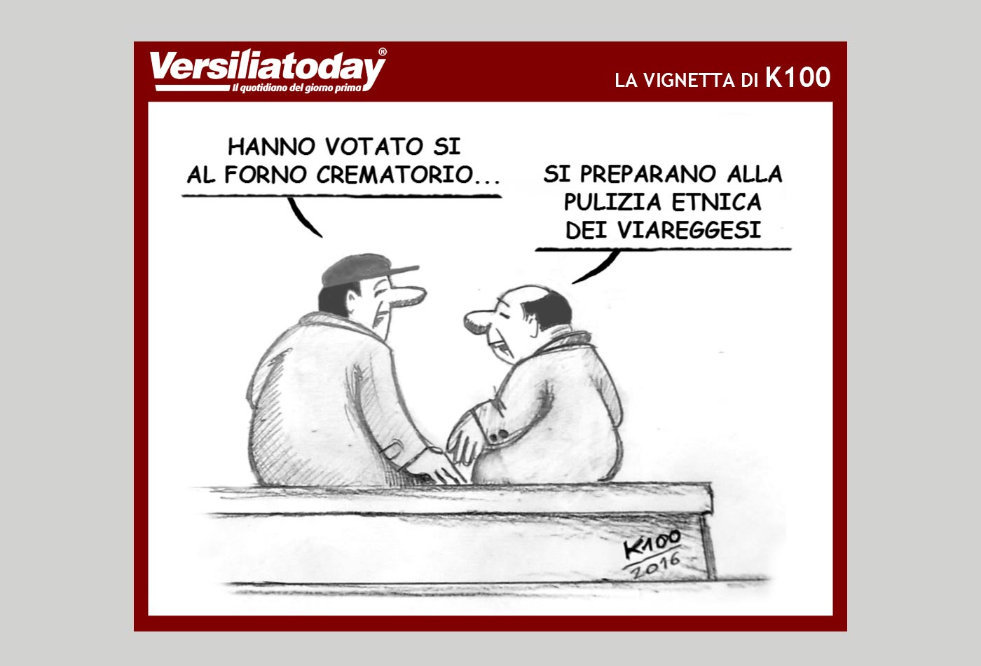 La vignetta di K100