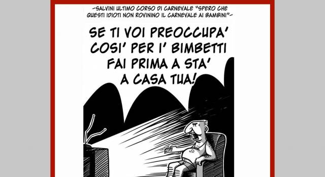 Salvini al Carnevale &#8211; La vignetta di Alfredo