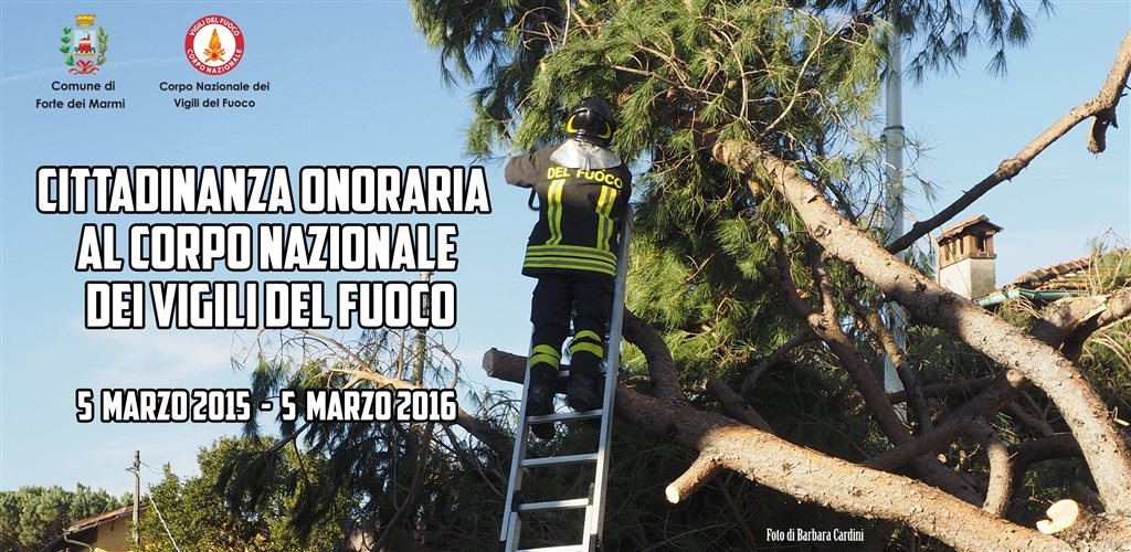 Spostata a Villa Bertelli la cerimonia per la cittadinanza onoraria ai Vigili del Fuoco