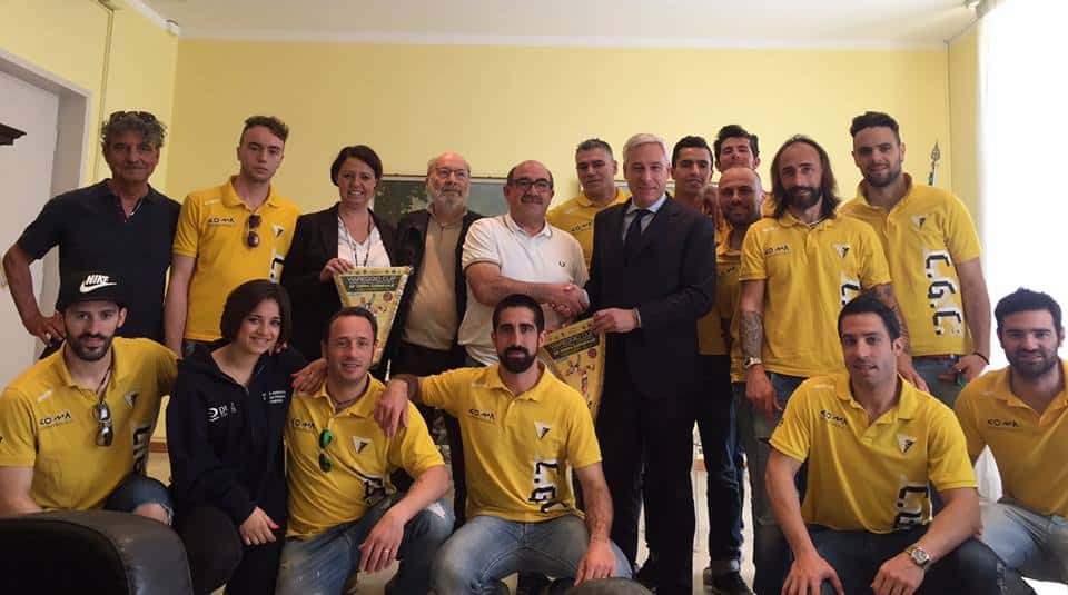 La squadra del Cgc ricevuta in Comune