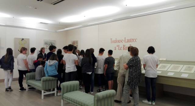 Gli alunni della Guidi in visita alla mostra di Lautrec a Villa Bertelli