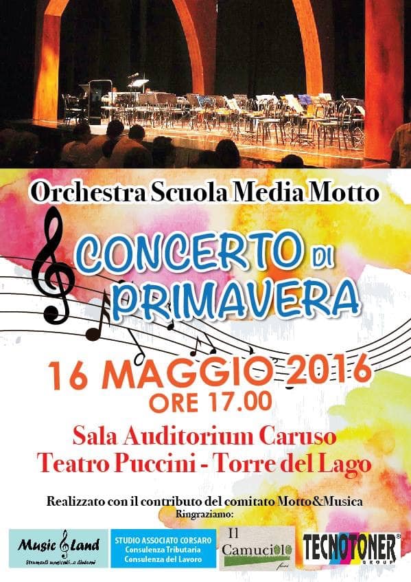 “Concerto di primavera” degli alunni della scuola Motto