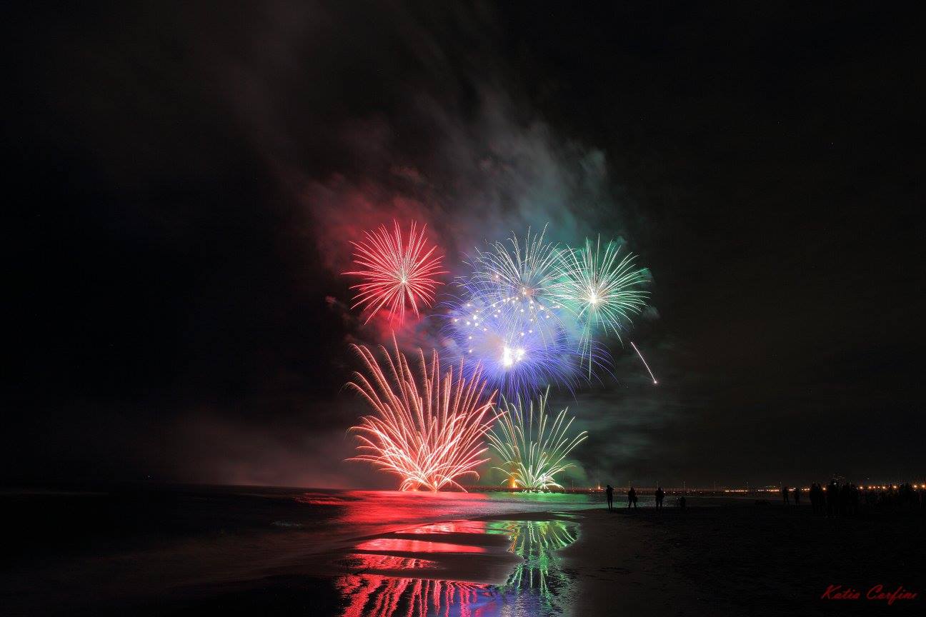 Lo spettacolo dei fuochi d’artificio a Forte