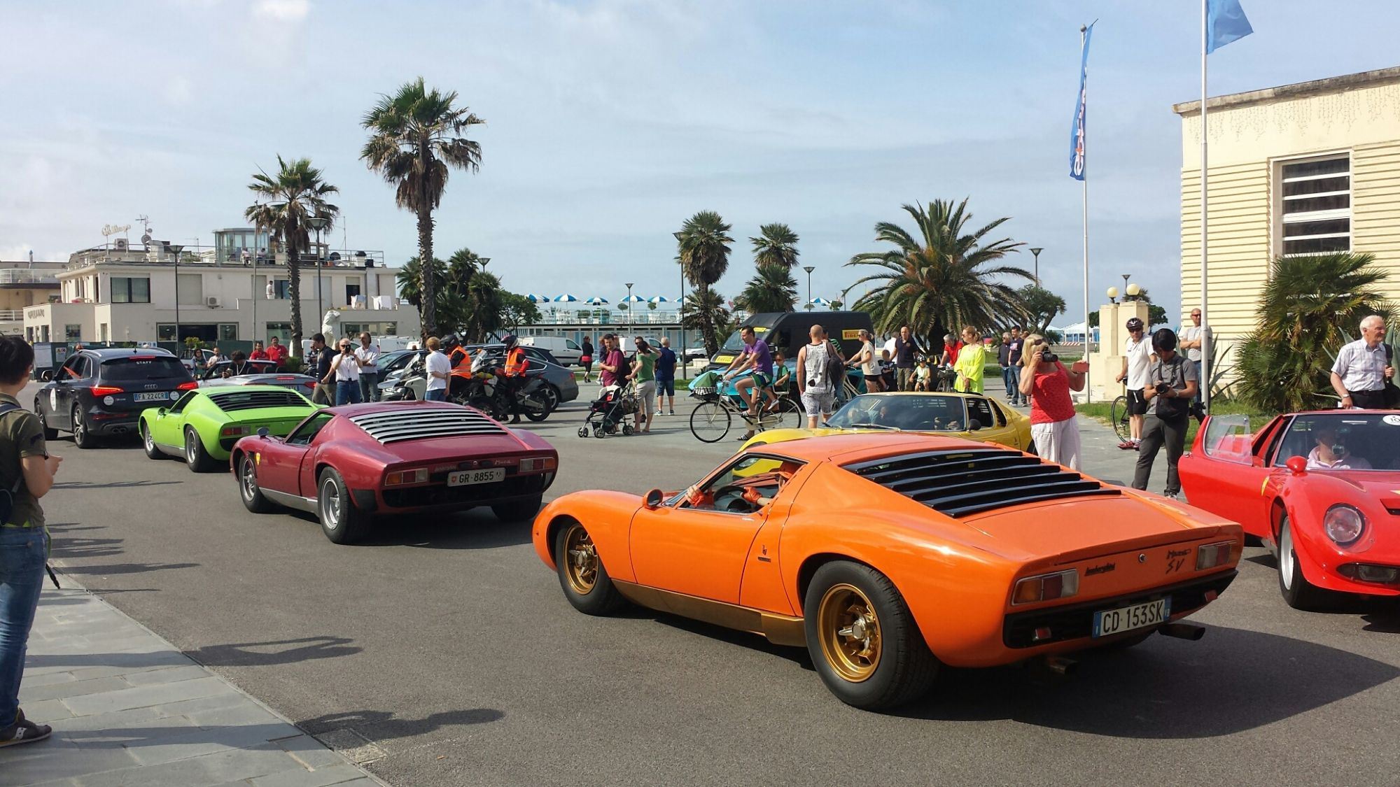 Parata di Lamborghini a Viareggio