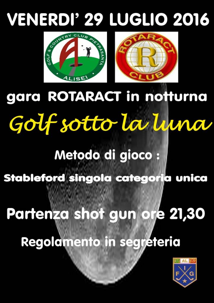 golf sotto la luna