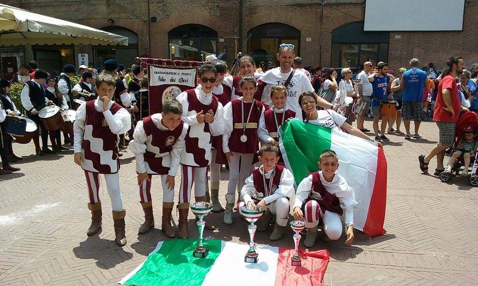 Due titoli italiani per il gruppo Sbandieratori Palio dei Micci