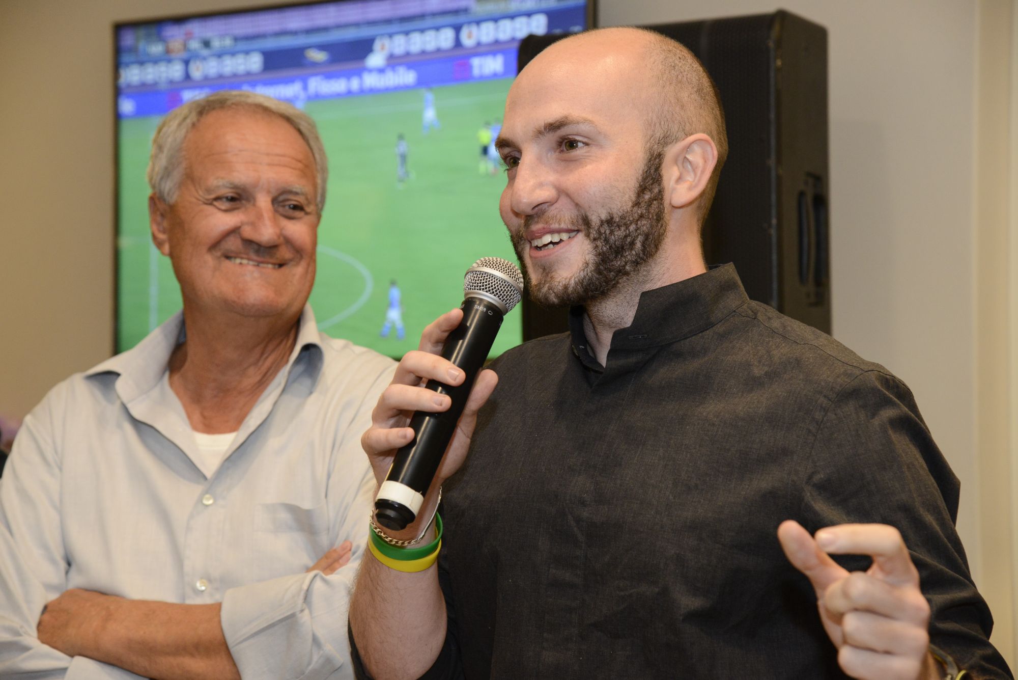 Niccolò Campriani in visita alla Cittadella