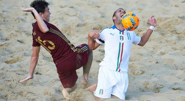 Beach soccer, Italia ko con la Russia