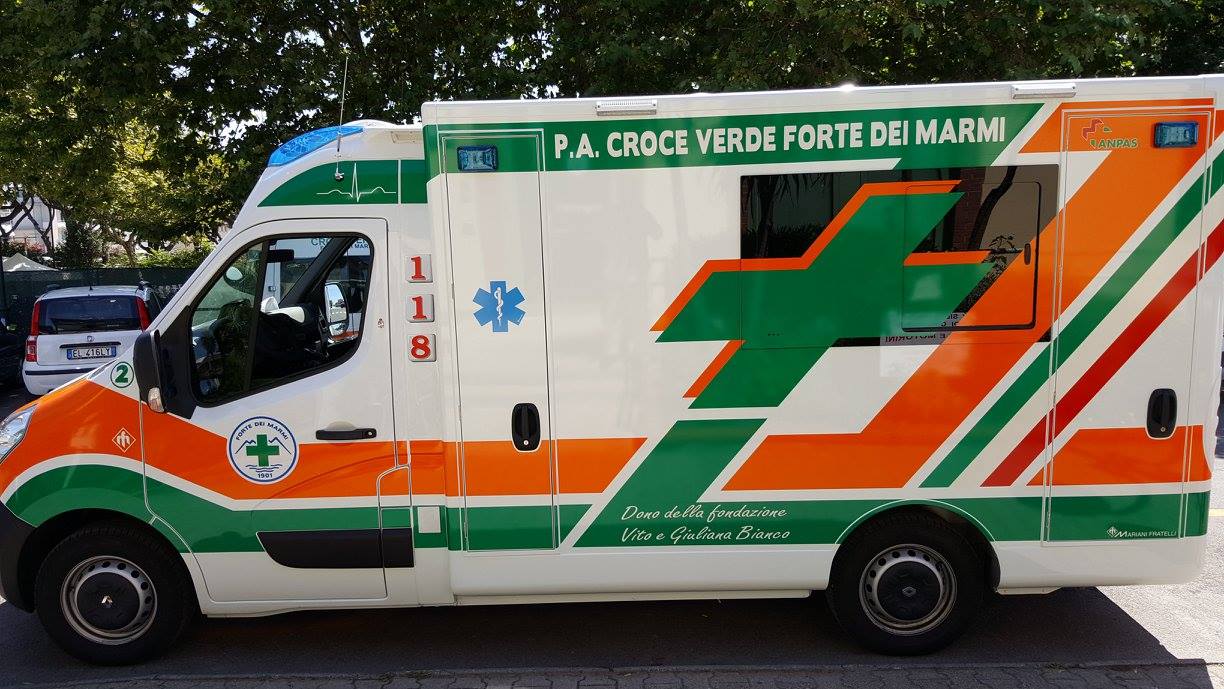 Inaugurazione della nuova ambulanza della Croce Verde