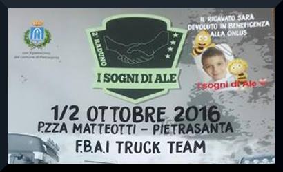 Raduno Truck a Pietrasanta, si raccolgono fondi per il Gaslini