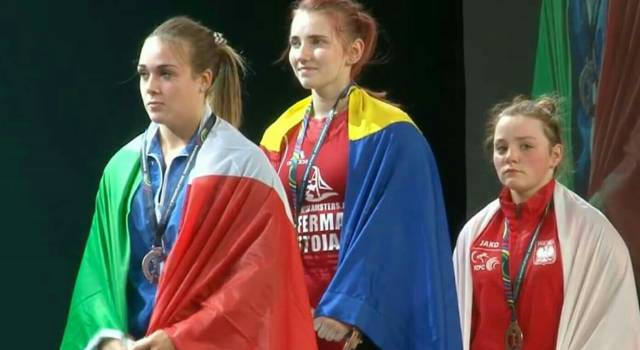 Argento per Claudia Agostini agli Europei giovanili di pesistica olimpica
