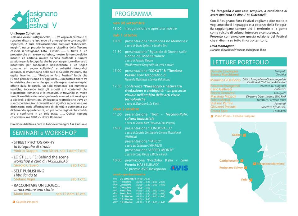 Al via l’ultima tappa di Portfolio Italia “5° Premio AVIS Rosignano”