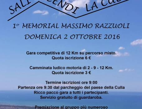 Sali e scendi La Culla col memorial &#8220;Razzuoli&#8221;