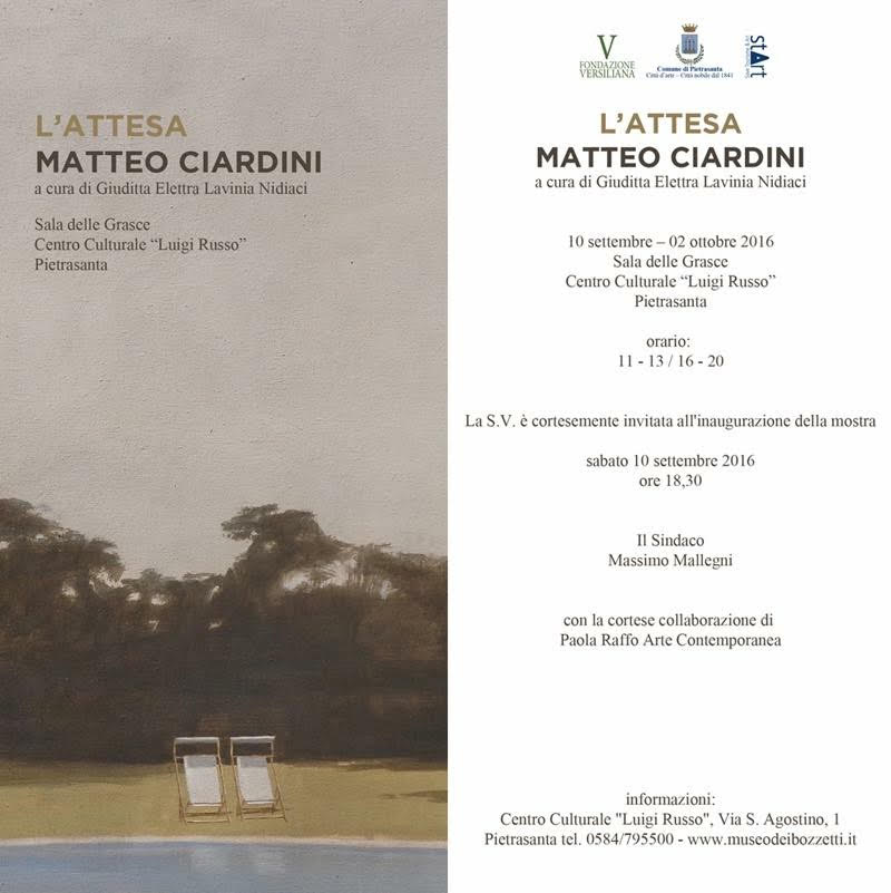 L’Attesa di Massimo Ciardini inaugurata a Pietrasanta