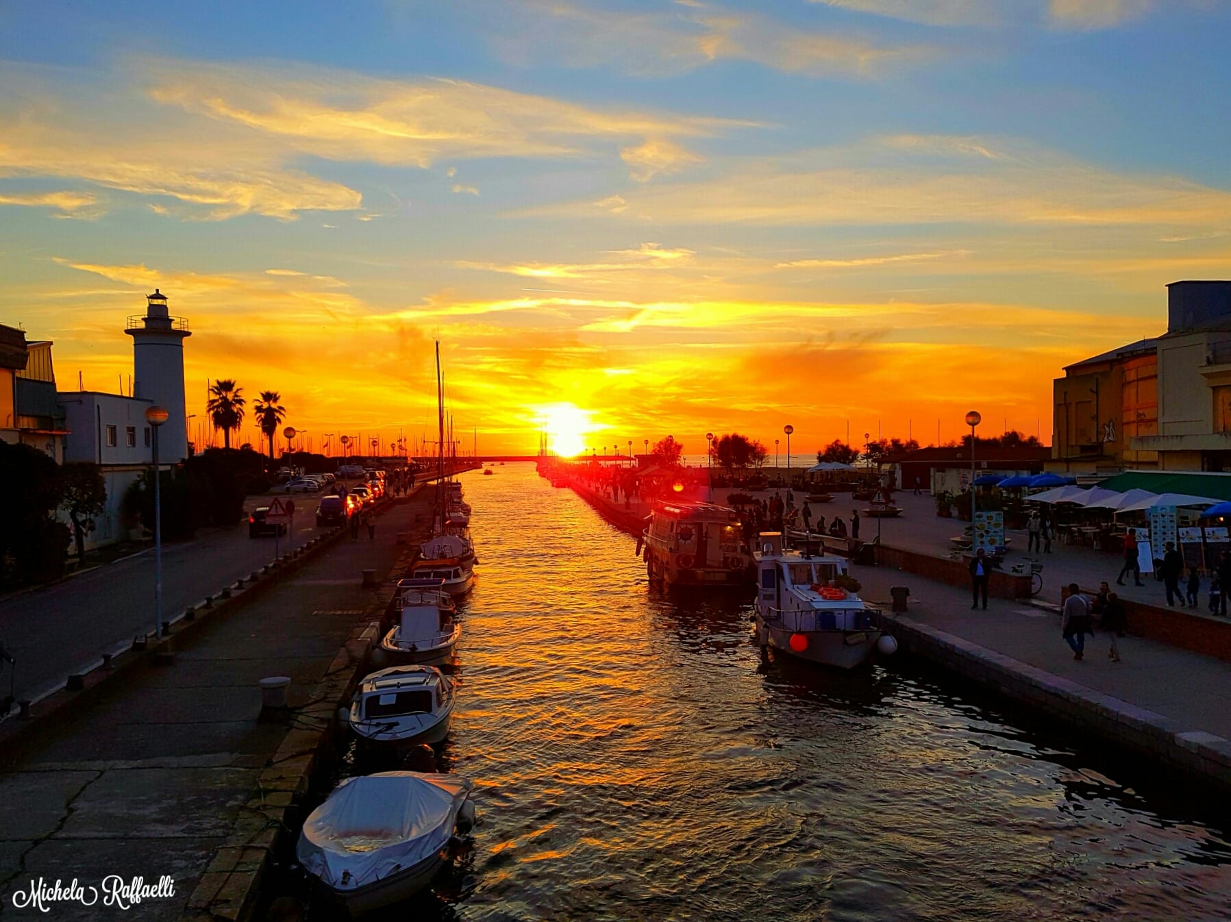 Tramonto a Viareggio