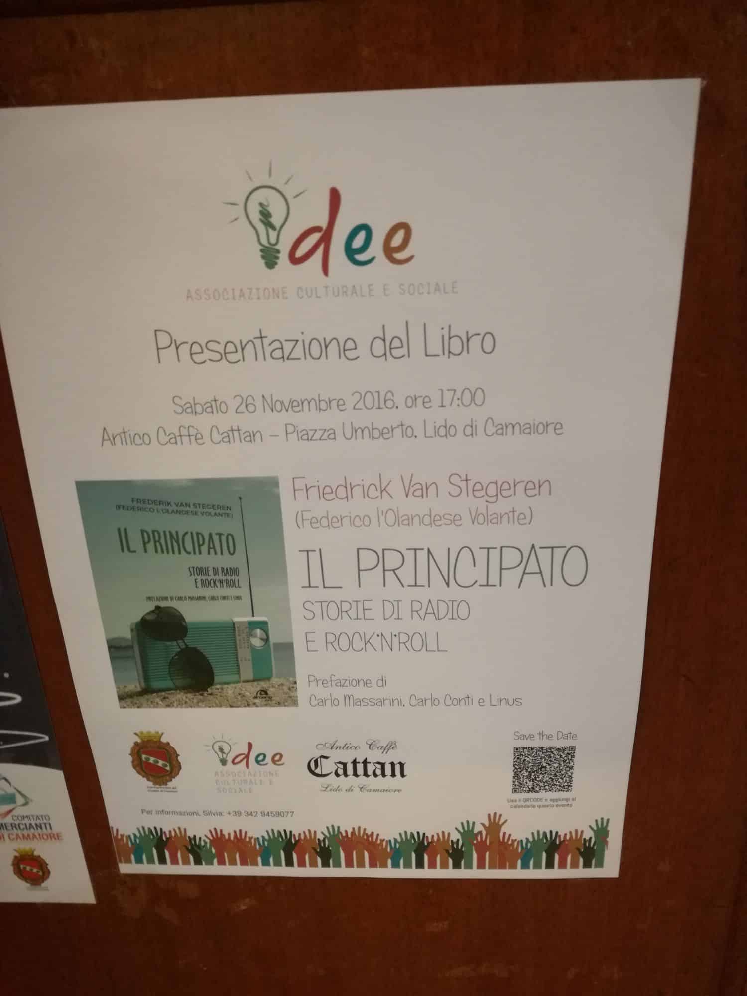 Al bar Cattan presentazione del romanzo di Federico l’Olandese Volante