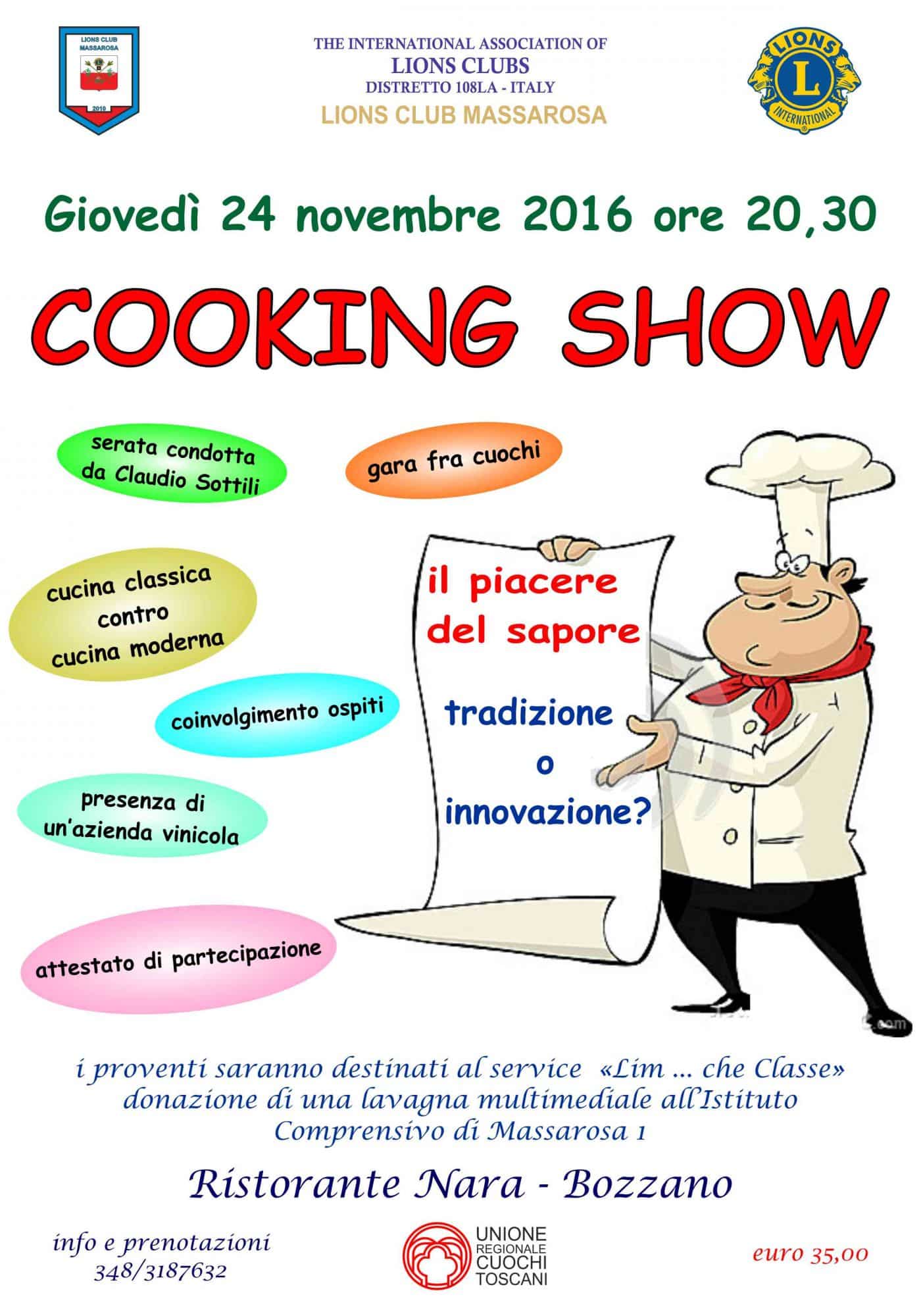 Cooking show per acquistare una lavagna multimediale e per screening visivi