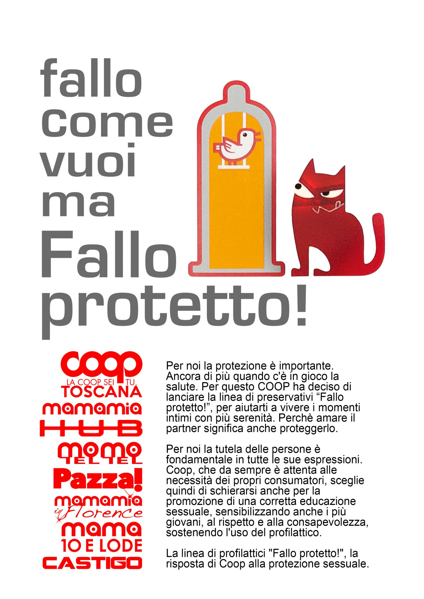 “Fallo protetto”, campagna di prevenzione di Mamamia e Coop per la giornata mondiale contro HIV