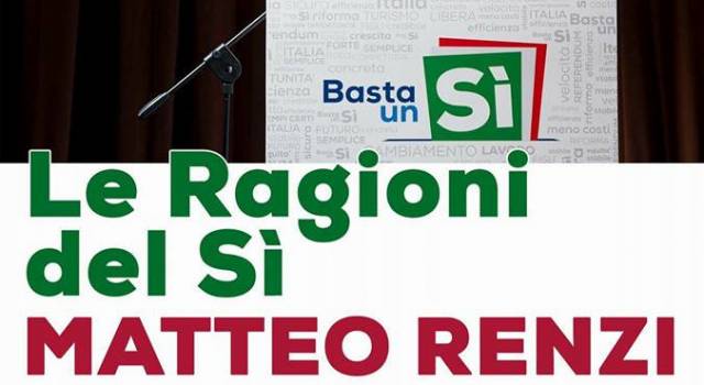Matteo Renzi arriva a Viareggio