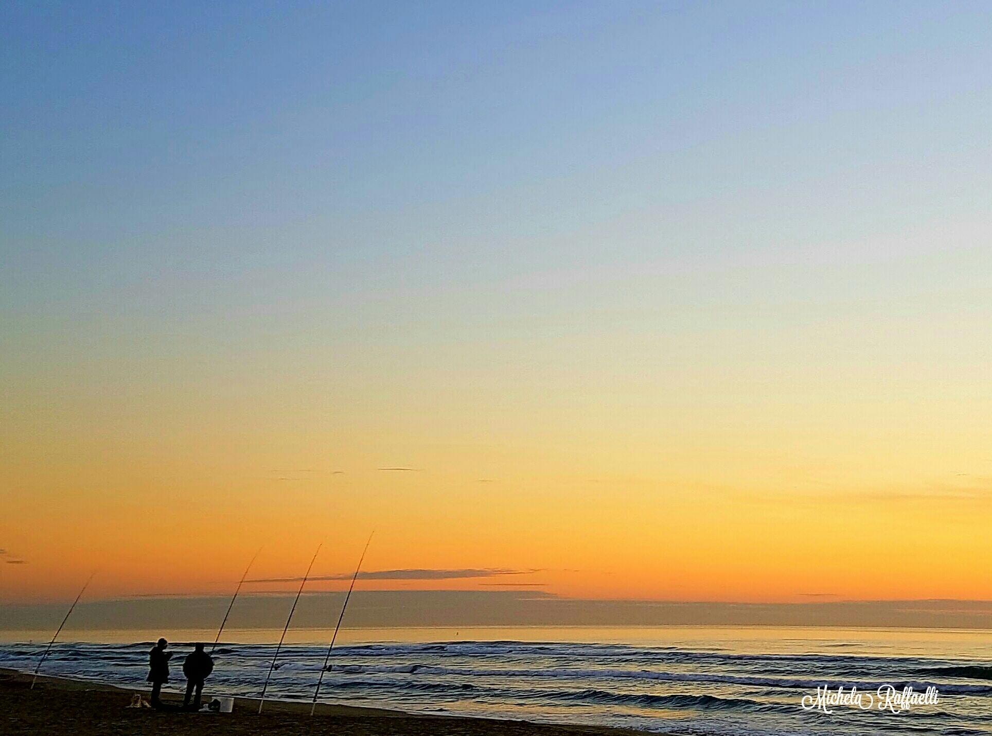 Pescatori al tramonto