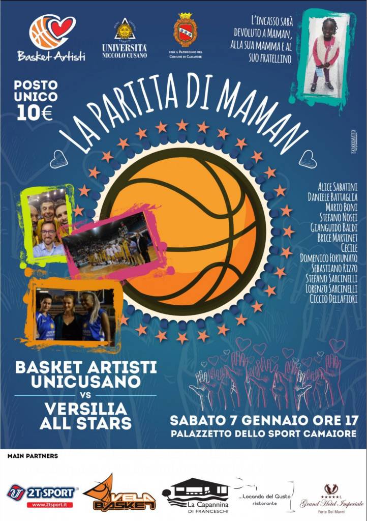 partita bascket solidarietà camaiore