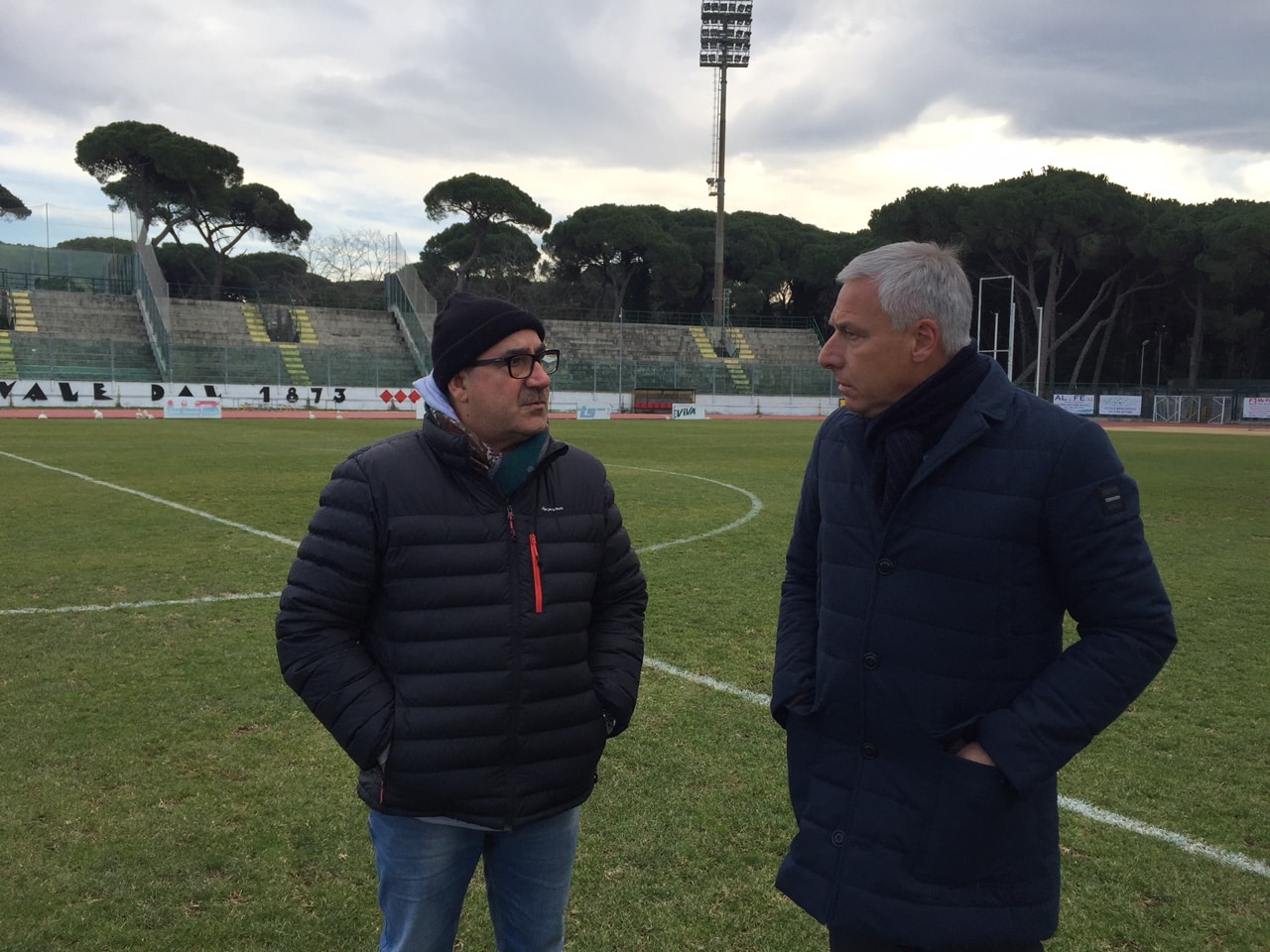 Erba nuova allo stadio dei Pini