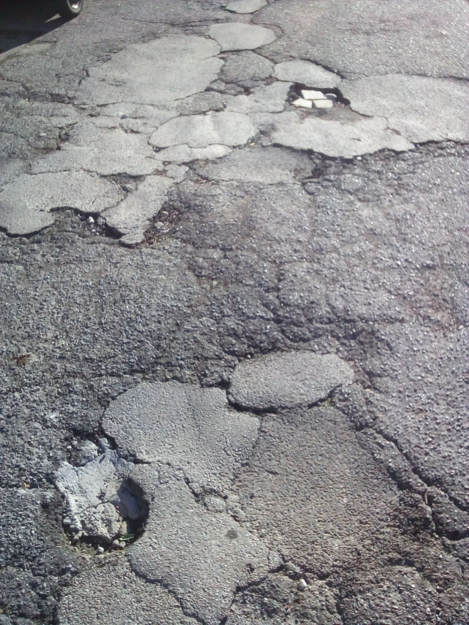 Pericolo di strade senza asfalto