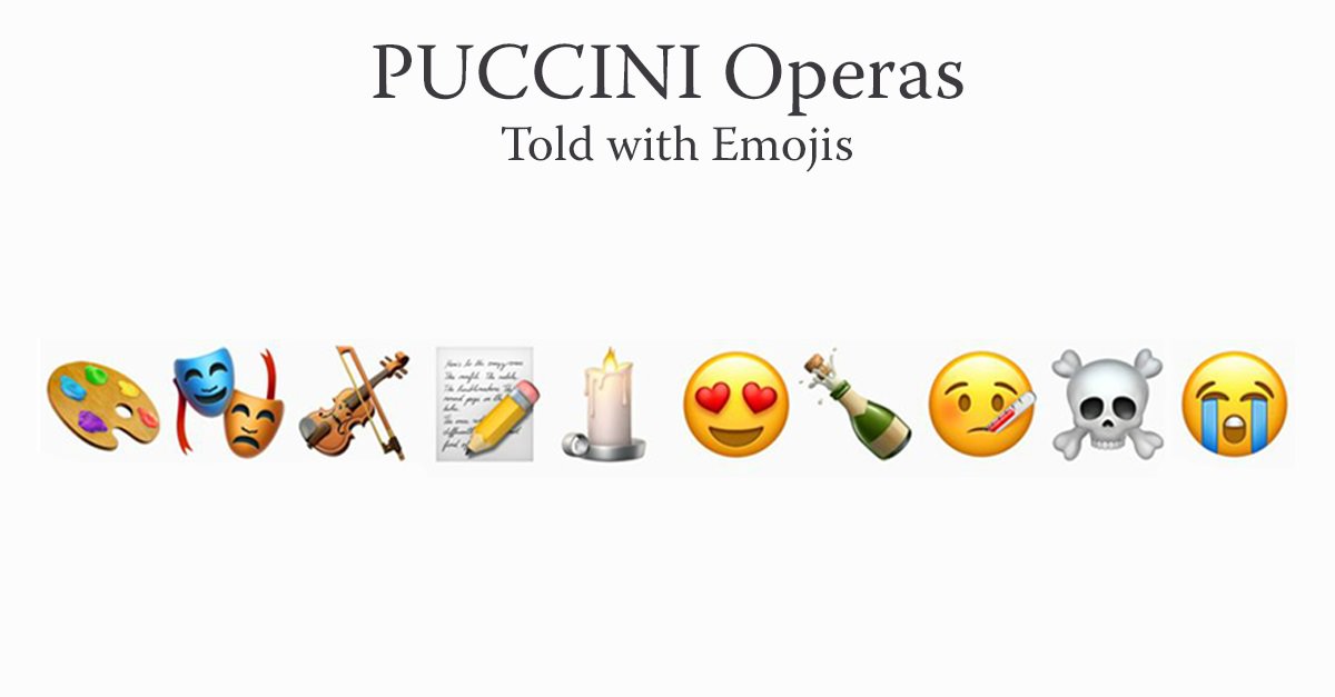 Le Opere di Giacomo Puccini “tradotte” in emoticon
