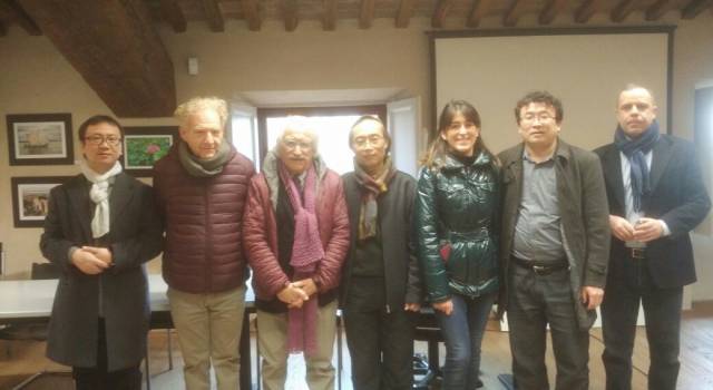 Delegazione di docenti e artisti cinesi a La Brilla