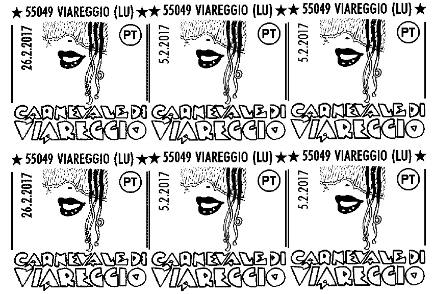 Arrivano i francobolli e i timbri dedicati al Carnevale di Viareggio