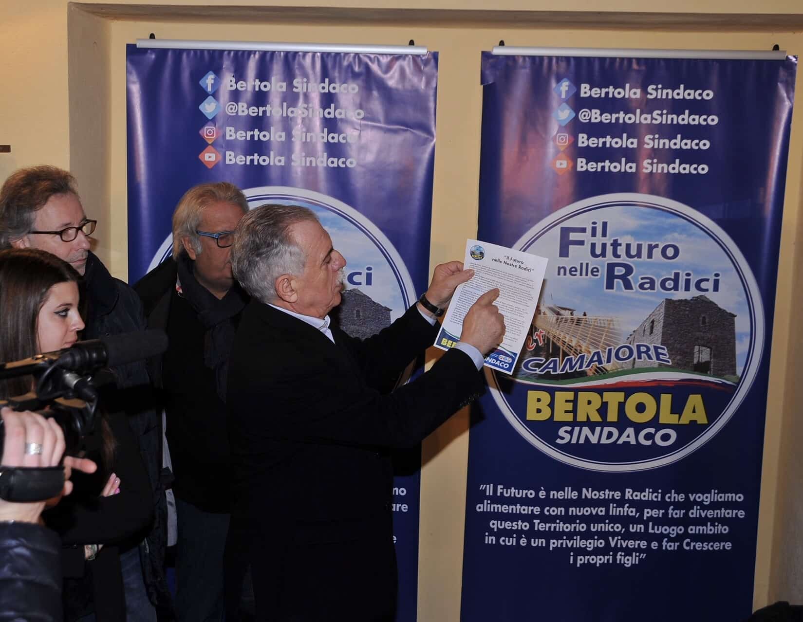 Giampaolo Bertola Sindaco: presentato il simbolo elettorale