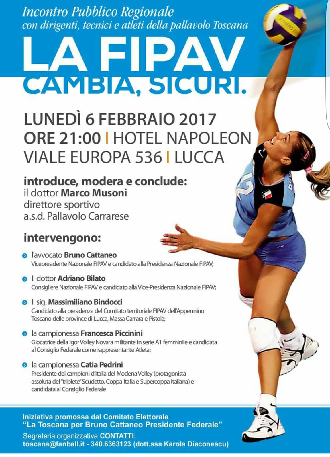 Il volley prova a cambiare. Incontro pubblico a Lucca in vista delle elezioni Fipav