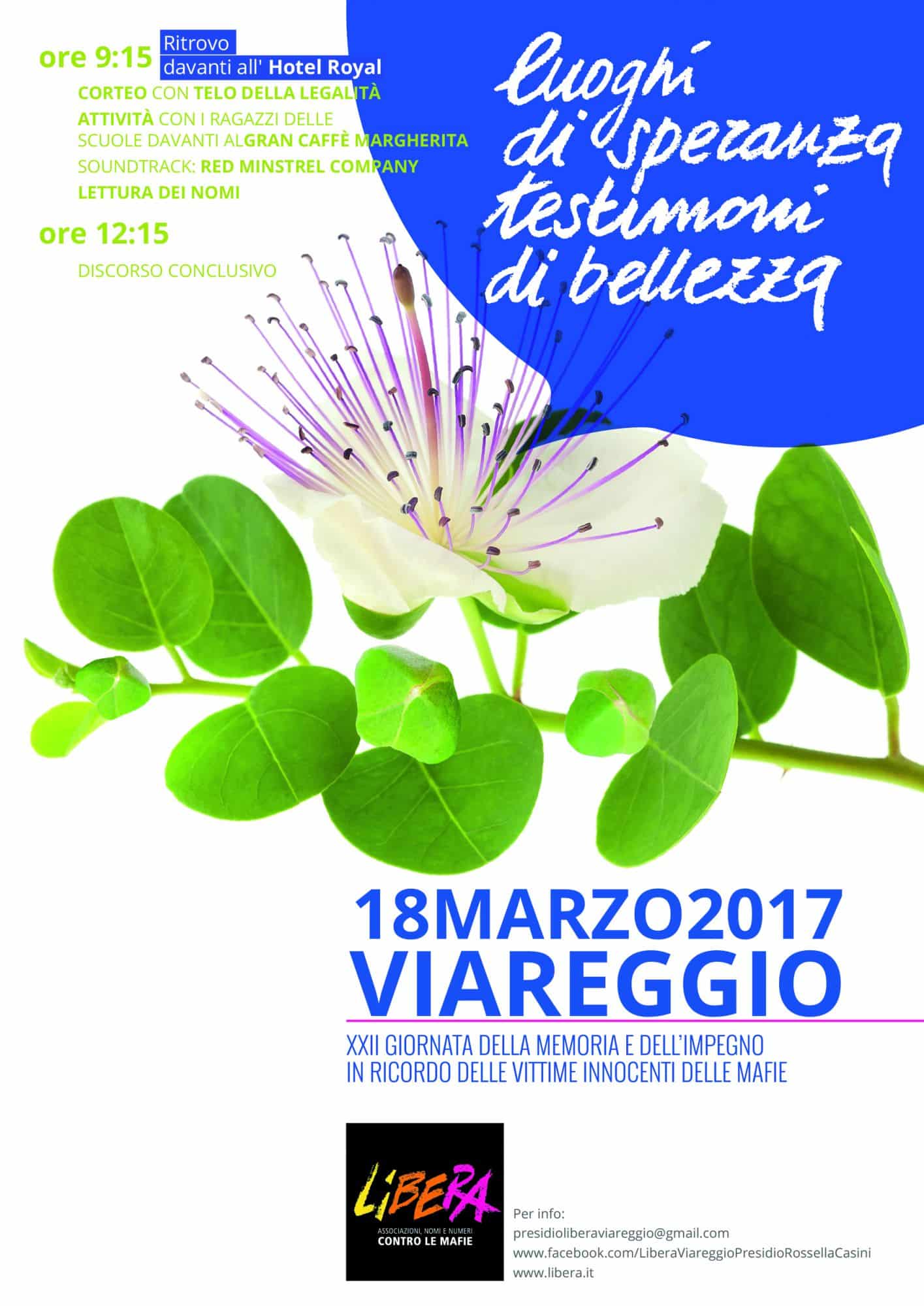 “Luoghi di speranza, testimoni di bellezza”, per ricordare le vittime delle mafie