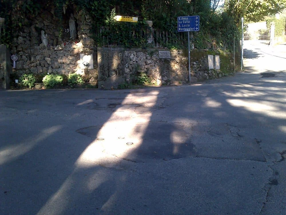 foto zona lavori via montebello