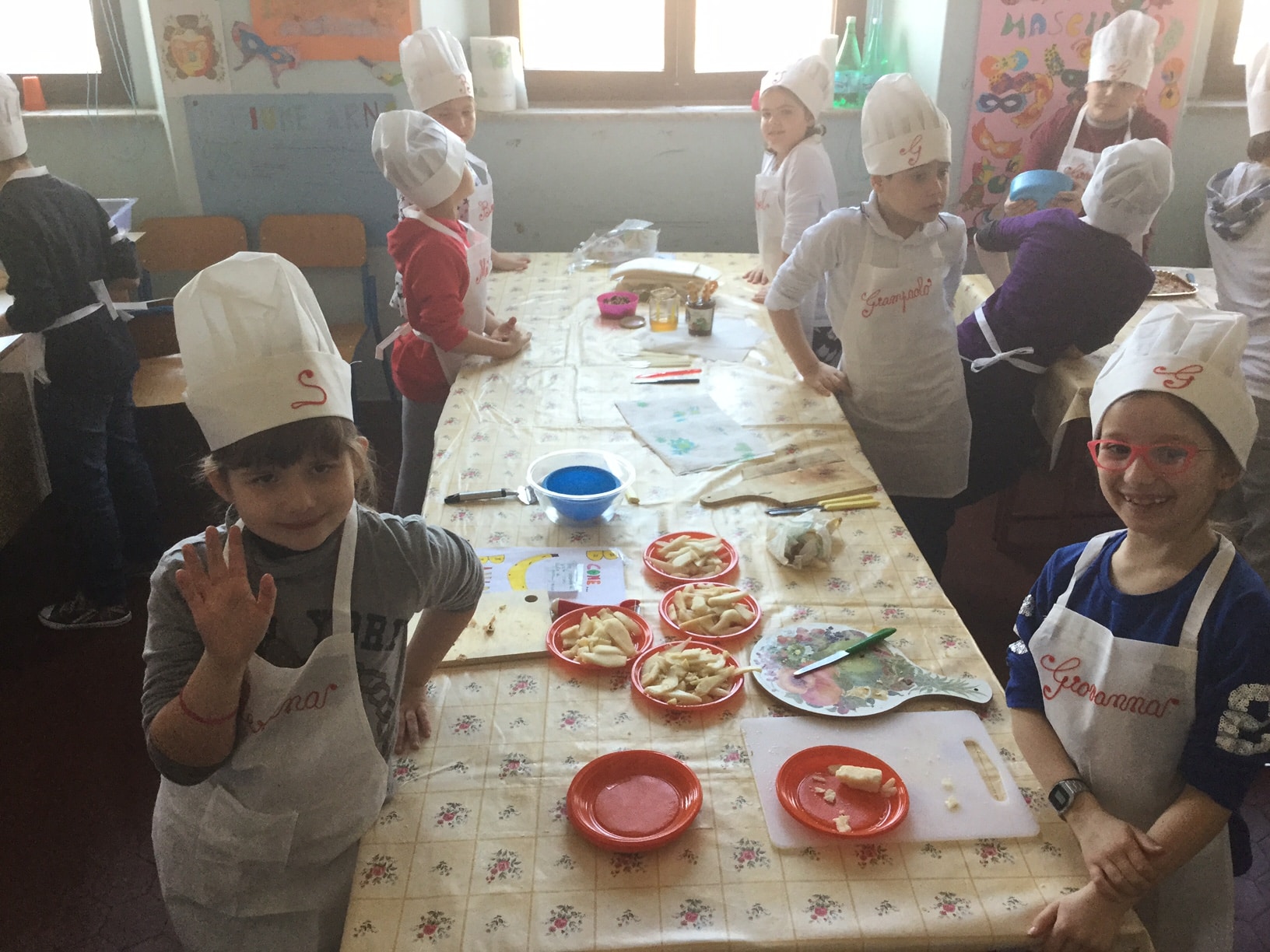 Chef in erba alla scuola primaria Puccini di Torre del Lago