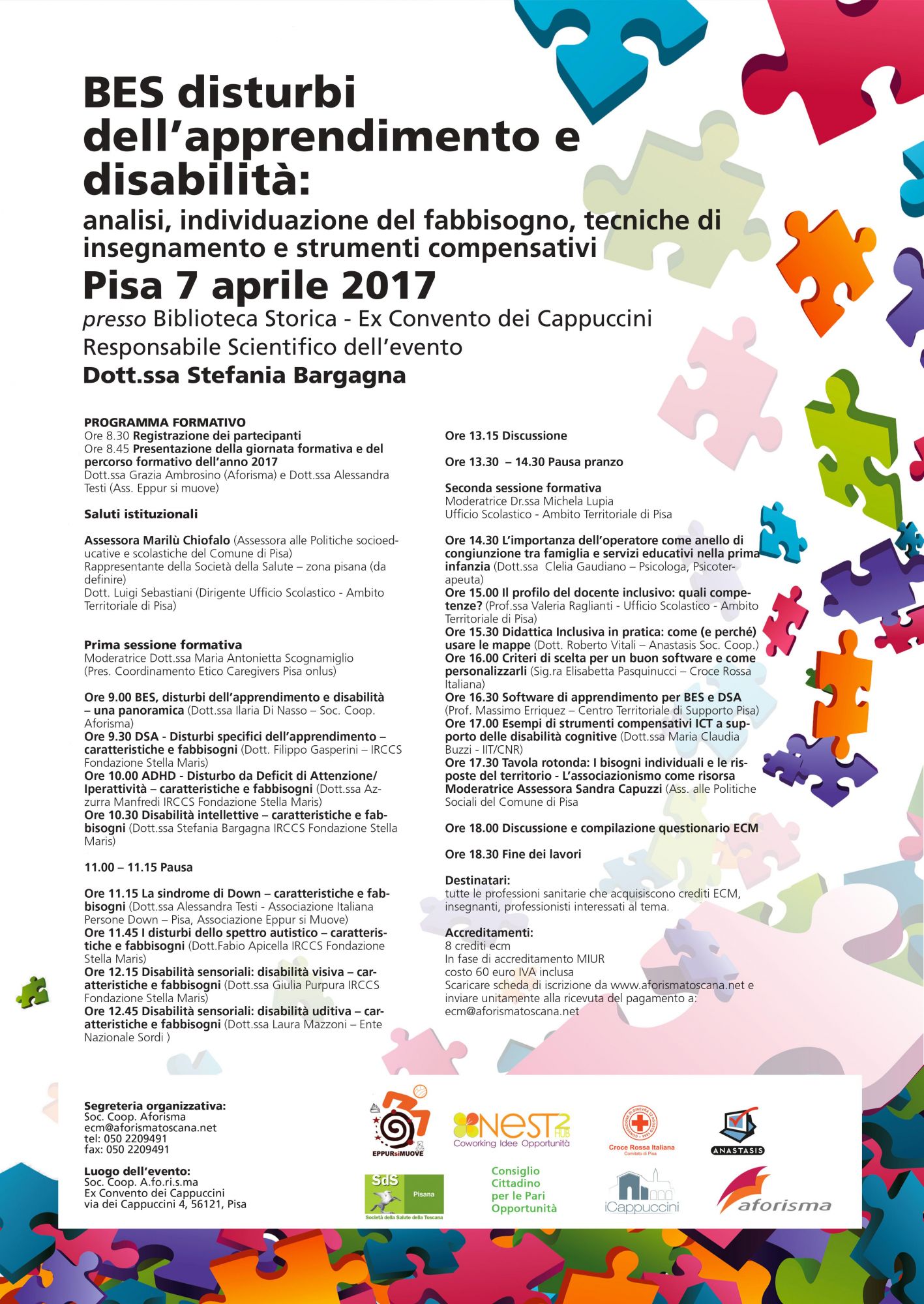 B.E.S., disturbi dell’apprendimento e disabilità. Giornata formativa all’agenzia Aforisma