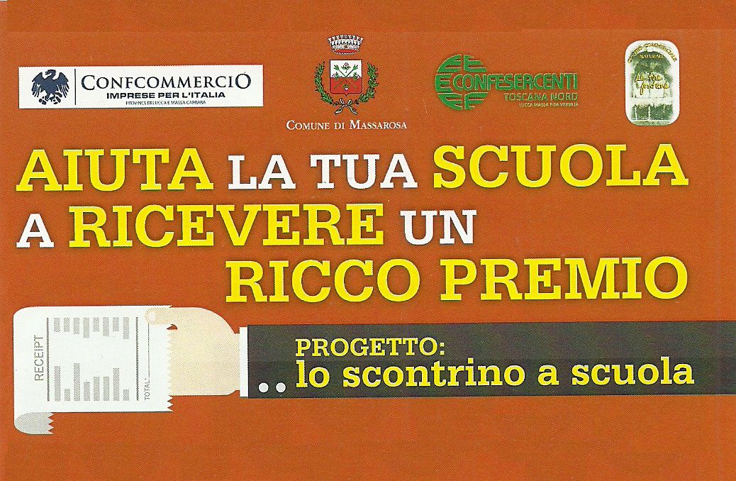 Progetto “Lo scontrino a scuola”, scadenza 31 maggio