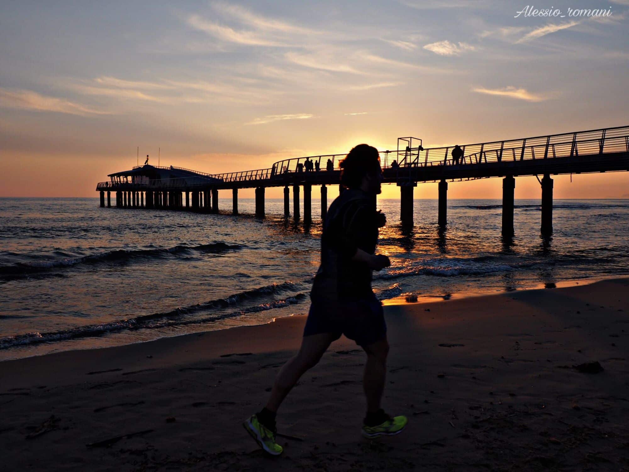 Footing in spiaggia