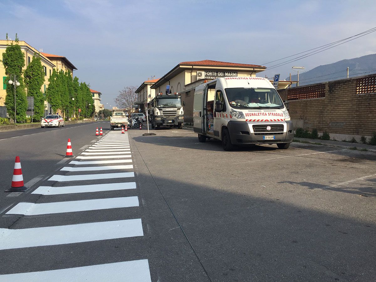 Risistemazione in corso della stazione di Querceta