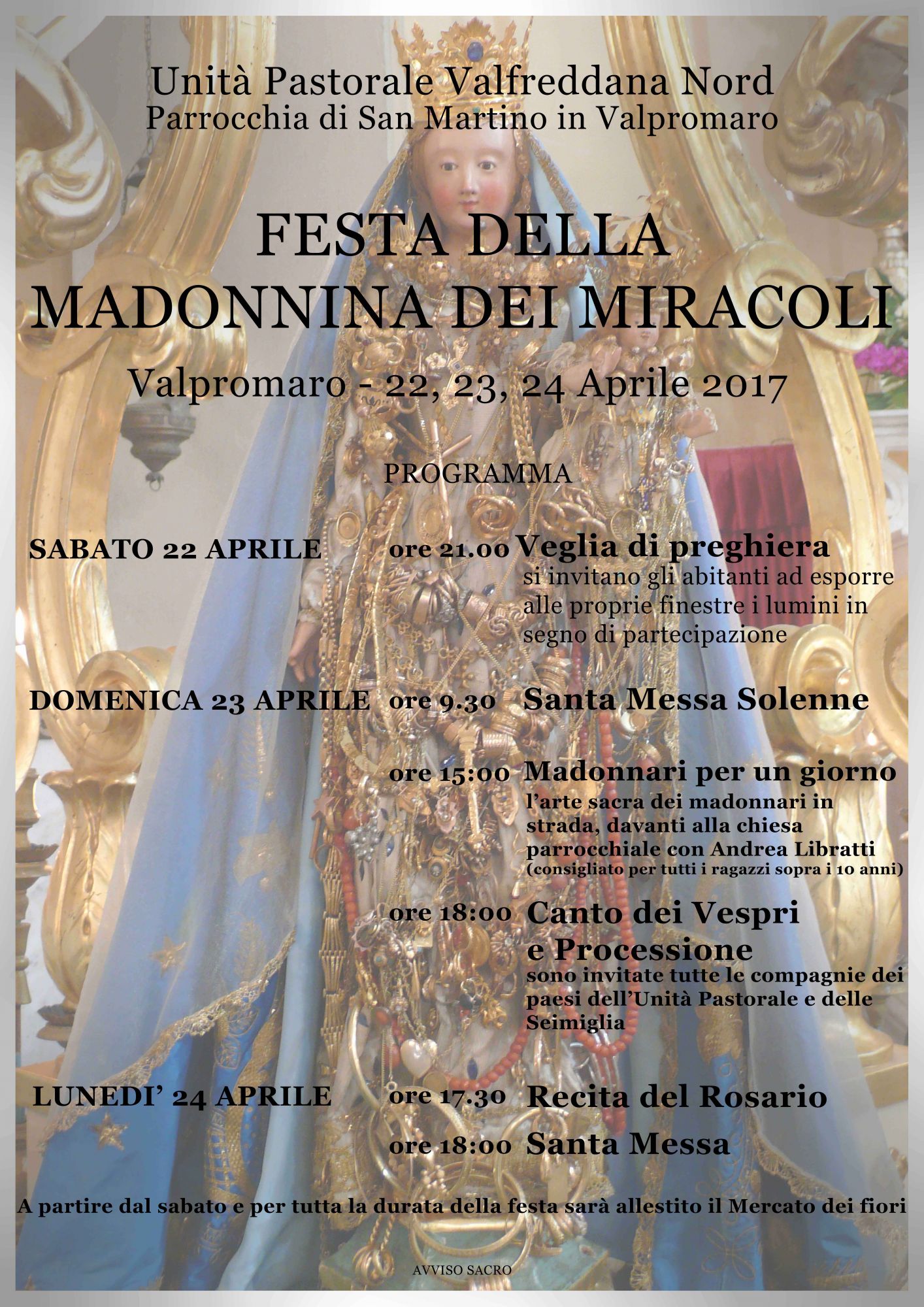 Manifesto Festa Madonnina Miracoli