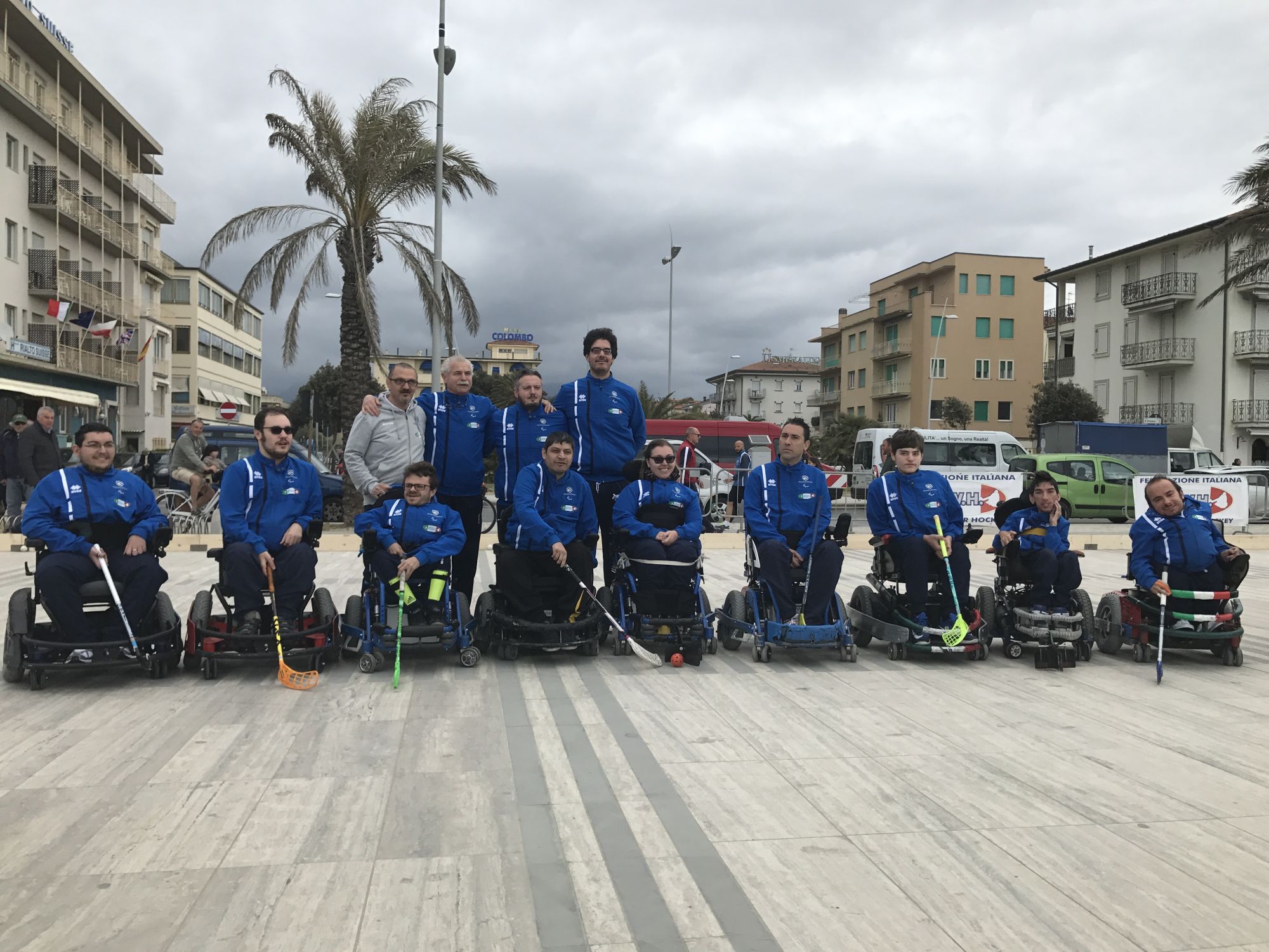 Wheelchair Hockey in Piazza a Lido di Camaiore