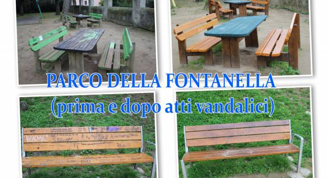 Parco della Fontanella, pulizia e videosorveglianza dopo altri atti vandalici