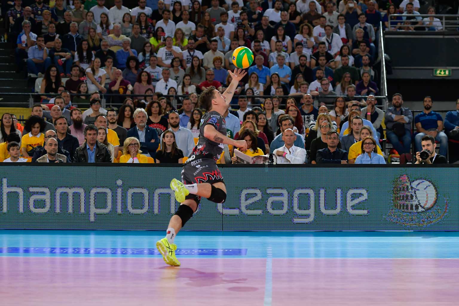 Federico Tosi in campo per la CEV Champions League