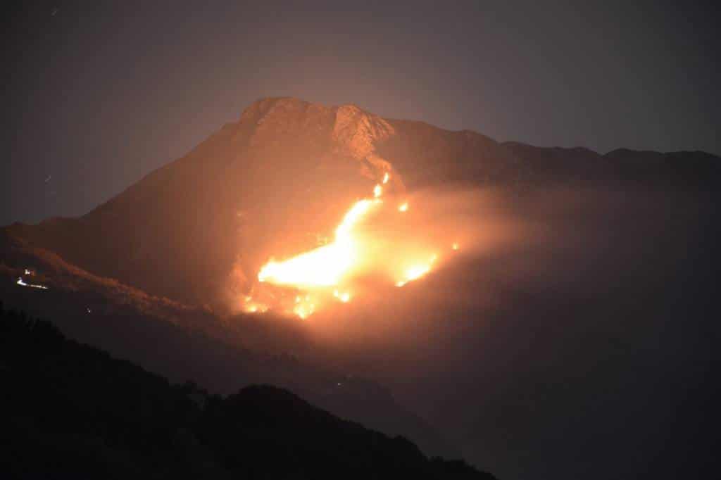 monte prana incendio