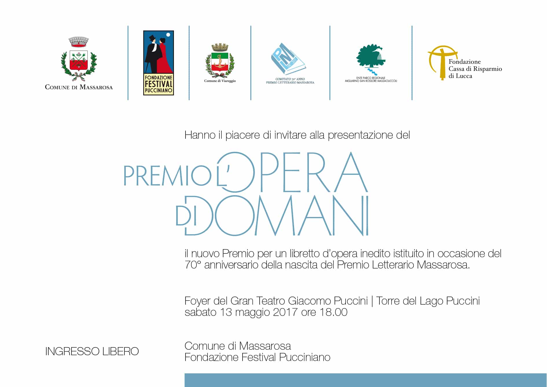 Nasce il premio “Massarosa, l’Opera di Domani”