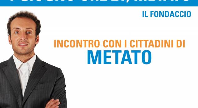 Metato, incontro col candidato Alessandro Del Dotto