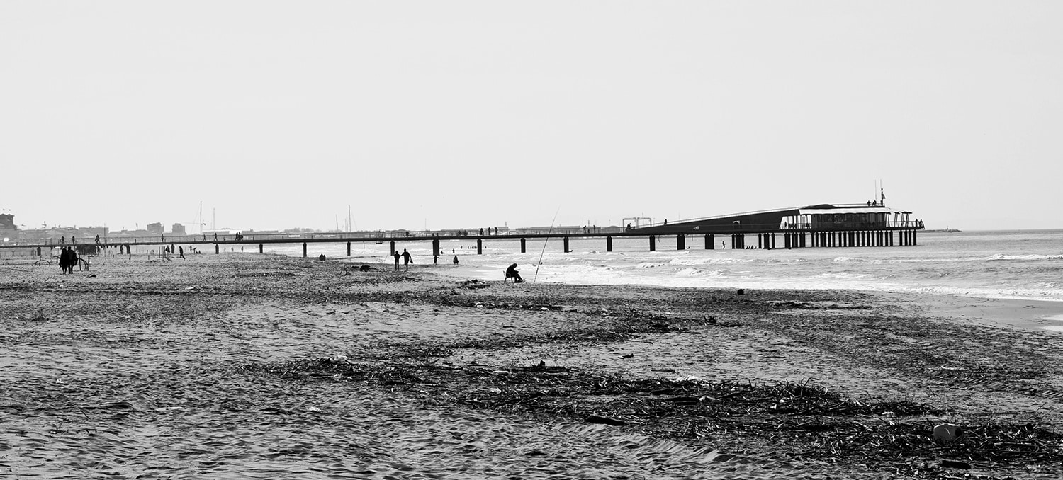 Dalla spiaggia di Lido