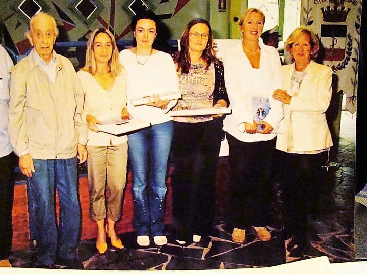 Con Maffei e quelle che furono le ragazze della 4x100 allieve