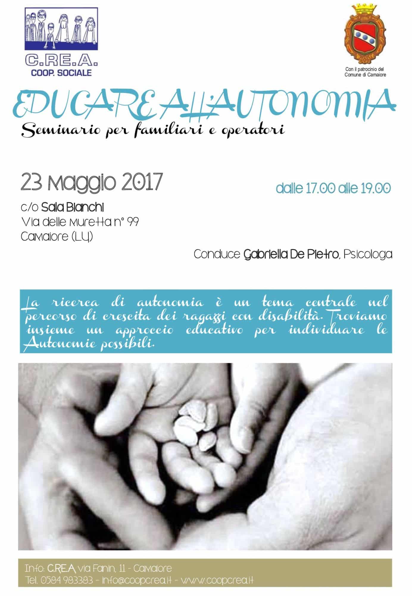 Seminario “Educare all’autonomia” per la crescita dei ragazzi con disabilità